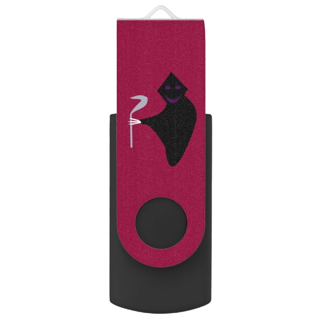 Grim Reaper Halloween Custom USB Drive (Front Vertical)