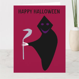 Grim Reaper Halloween Customizable Card