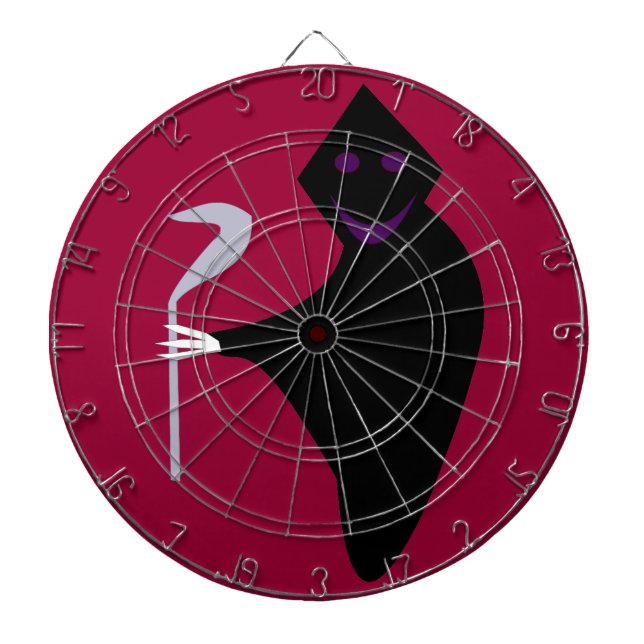 Grim Reaper Halloween Dart Board (Front)