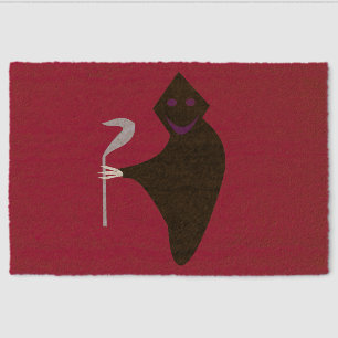 Grim Reaper Halloween Fiber Doormat