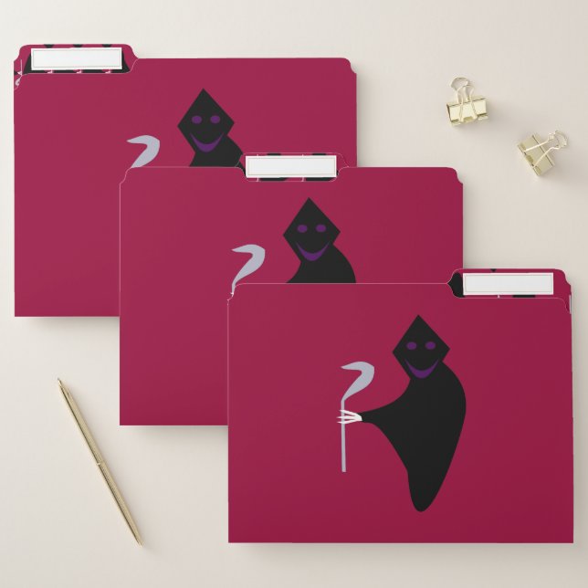 Grim Reaper Halloween File Folder (Set)