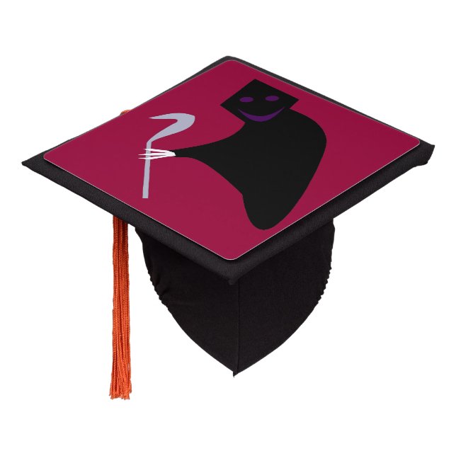 Grim Reaper Halloween Graduation Topper (Angled)