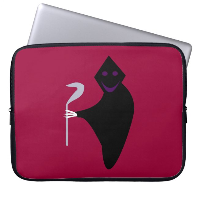 Grim Reaper Halloween Laptop Bag (Front)
