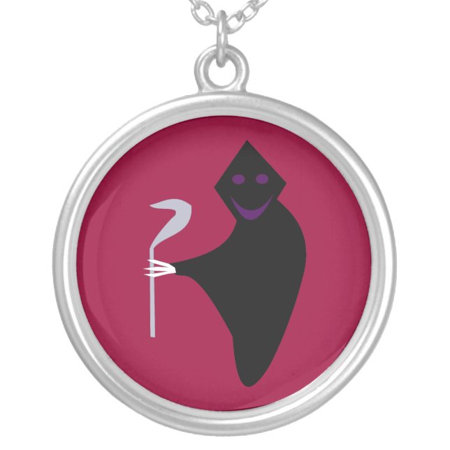 Grim Reaper Halloween Necklace (Front)