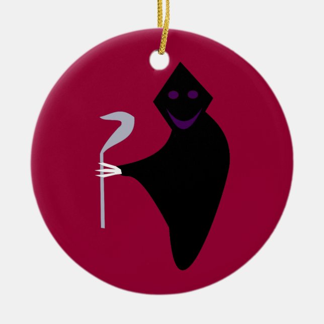 Grim Reaper Halloween Ornament (Front)