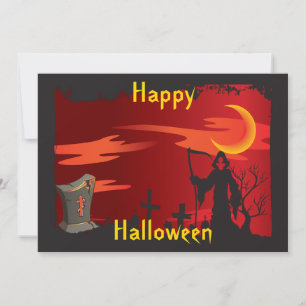 Grim Reaper Halloween Party Invitation