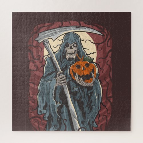 Grim Reaper Halloween Party   Jigsaw Puzzle