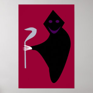 Grim Reaper Halloween Poster