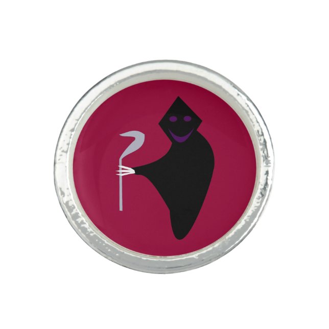 Grim Reaper Halloween Ring (Front)