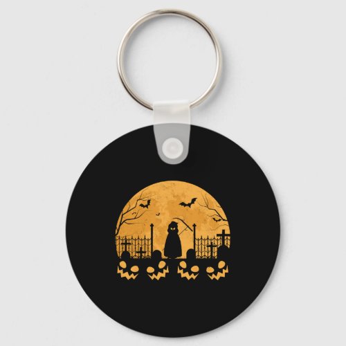 Grim Reaper Halloween Shirt For Men Women  Keychain