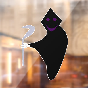 Grim Reaper Halloween Window Cling