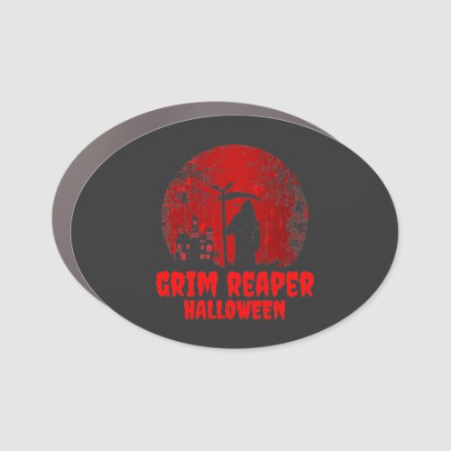Grim Reaper Halloween Witch Ghost Bat  Square Stic Car Magnet