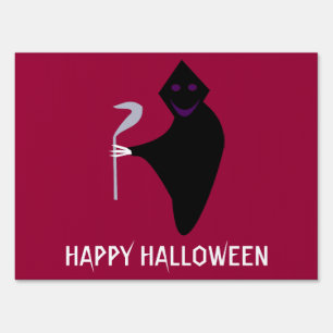 Grim Reaper Halloween Yard Sign