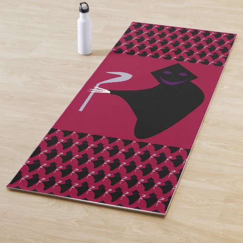 Grim Reaper Halloween Yoga Mat