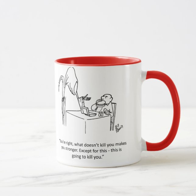Grim Reaper Humor Mug Gift (Right)