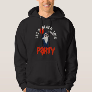 grim reaper in shark costume spooky Halloween Part Hoodie