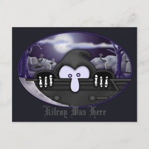 Grim Reaper Kilroy Postcard 2
