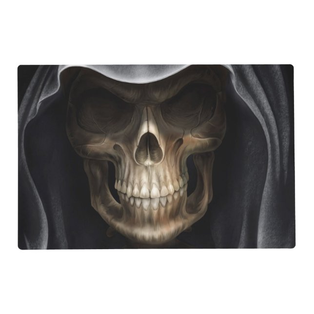 Grim Reaper Laminated Halloween Placemat (Front)