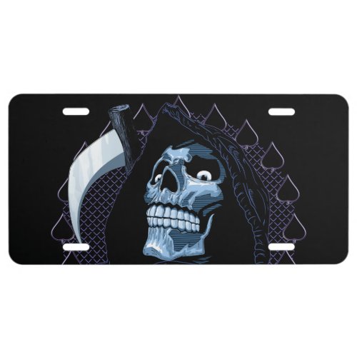 Grim Reaper  License Plate