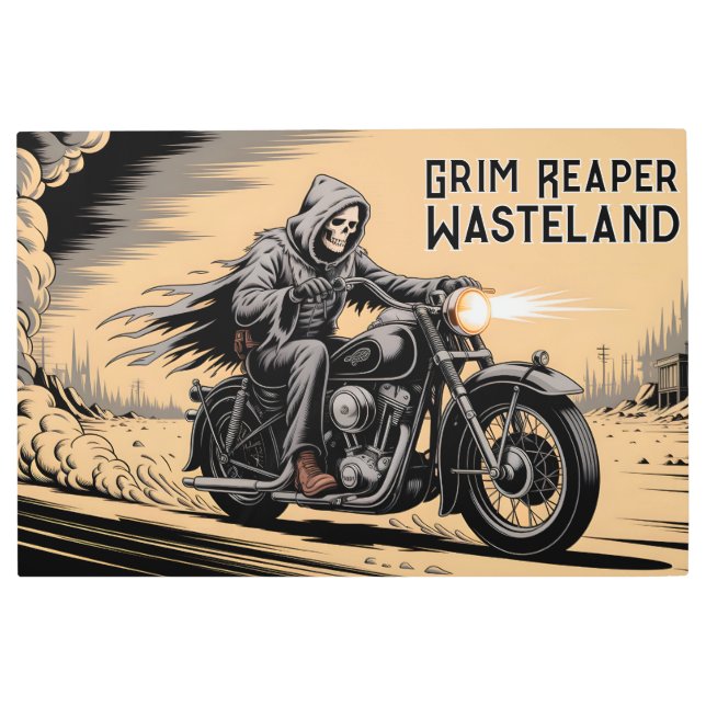 Grim Reaper Metal Print (Front)