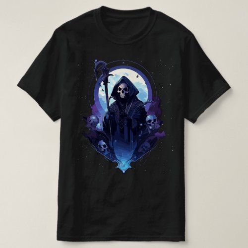 Grim Reaper Moonlit Deaths Silence T_Shirt