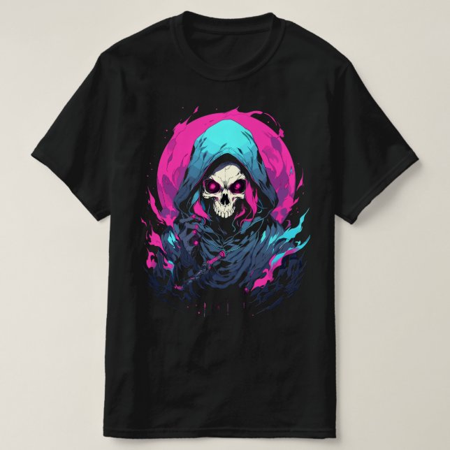 Grim Reaper Neo Skull, Death Himself T-Shirt (Design Front)