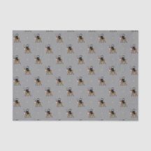 Grim Reaper on a Reindeer Tissue Paper
