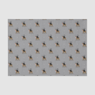 Grim Reaper on a Reindeer Tissue Paper