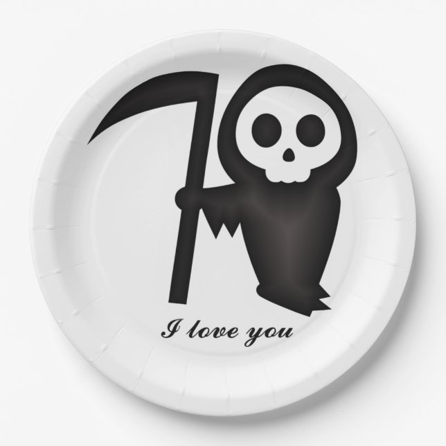 Grim Reaper Paper Plates (Front)