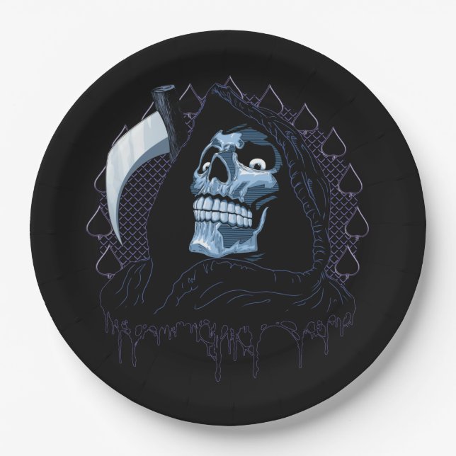Grim Reaper Paper Plates (Front)