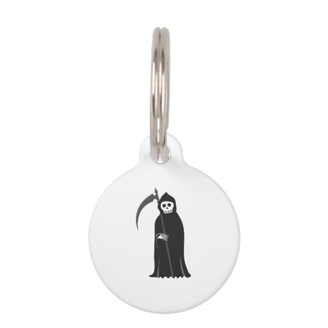 Grim Reaper Pet ID Tag (Front)