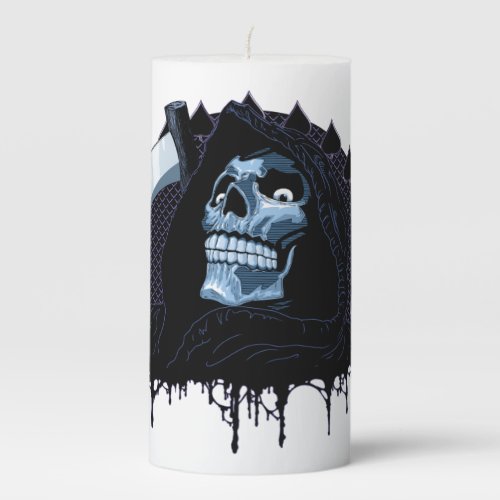 Grim Reaper   Pillar Candle
