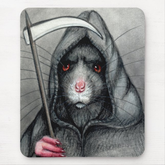 Grim Reaper Rat Mousepad (Front)