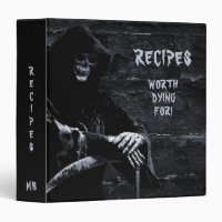 Grim Reaper Recipe 3 Ring Binder