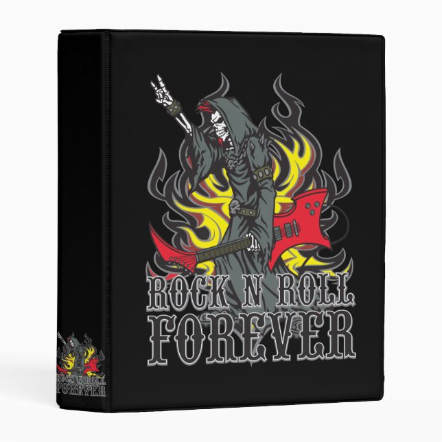 Grim Reaper Rock n Roll Forever Guitar Mini Binder (Front/Spine)