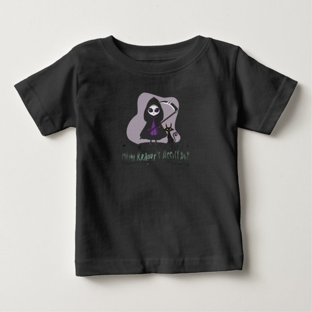 Grim Reaper’s Assistant cute grim reaper Baby T-Shirt (Front)