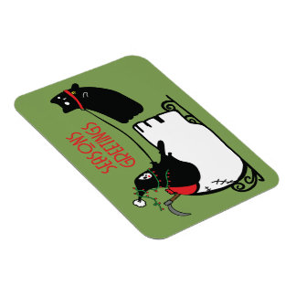 Grim Reaper Santa Seasons Greetings Magnet