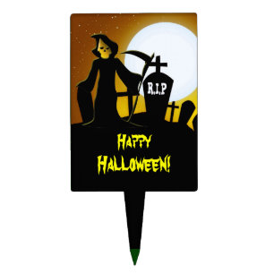 Grim Reaper Scary Halloween Cake Topper