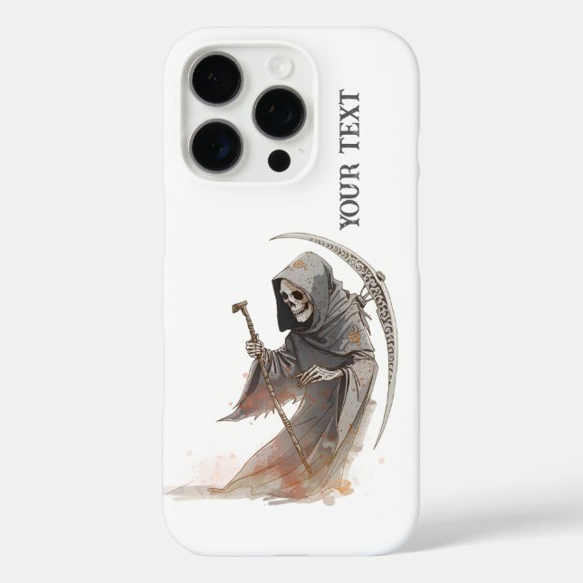 Grim Reaper Scythe iPhone 16 Pro Case. Case-Mate iPhone Case (Back)