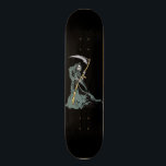 Grim Reaper Skateboard<br><div class="desc">Cool looking grim reaper. The grim reaper is usually shown as a cloaked, hooded skeleton looking creature holding a scythe. The reaper is a "personification of death" Some myths say the reaper causes the death of a person and others say the reaper waits for the death of a person, which...</div>