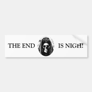 Grim Reaper Skull Design Bumper Sticker
