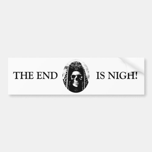 Grim Reaper Skull Design Bumper Sticker