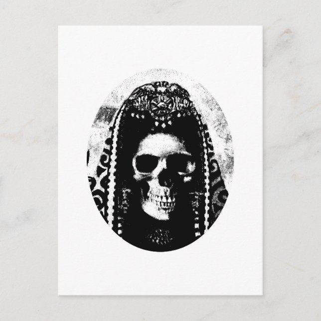 Grim Reaper Skull Design Postcard (Front)