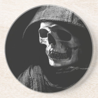 Grim Reaper Skull Drink Coaster