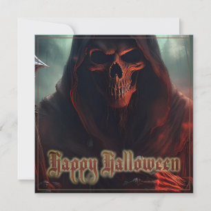 Grim Reaper Skull Halloween Spooky Art