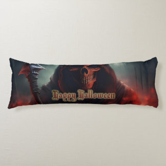 Grim Reaper Skull Halloween Spooky Art Body Pillow
