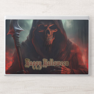 Grim Reaper Skull Halloween Spooky Art HP Laptop Skin
