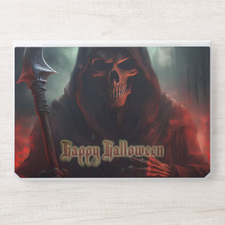 Grim Reaper Skull Halloween Spooky Art HP Laptop Skin
