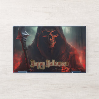 Grim Reaper Skull Halloween Spooky Art HP Laptop Skin