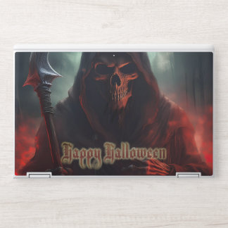 Grim Reaper Skull Halloween Spooky Art HP Laptop Skin